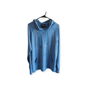 Mens SportsWear Athletic Hoodie Light Blue Size L